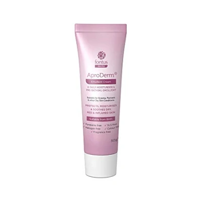 Image of AproDerm Emollient Cream 50g Tube Suitable for Dry Skin, Dermatitis, and Eczema (50g) Vegan