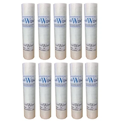 Image of Reverse Osmosis 10&quot; PP Sediment water Filter Cartridges 10 pack of 5 Micron filters (Reverse Osmosis/Water Fed Pole/Hard Well treatment)