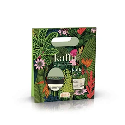 Image of Helan Kaffa Gift Set Women with Scented Moisturising Nail &amp; Hand Cream 50ml Vitamin C + Delicate Creamy Cleansing Butter Sweet Almond Oil 40ml Made in Italy, Gifts for