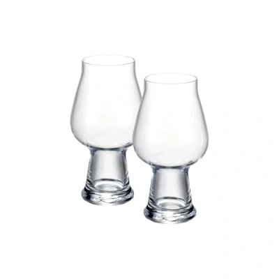 Image of Luigi Bormioli Birrateque Craft Beer Glasses Stout (Set of 2), 20.25 oz, Clear