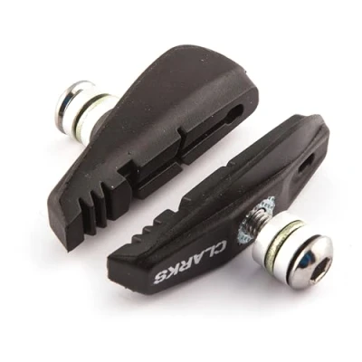 Image of Clarks Elite Road Brake Pads Integral Block 55mm with Angle Adjustment