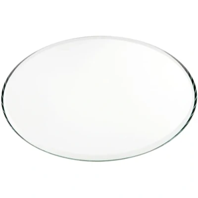 Image of Plymor Round 3mm Beveled Glass Mirror, 5 inch x