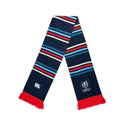 Image of Canterbury Men Official Rugby World Cup 2019 Tournament Scarf Navy Blazer, One Size