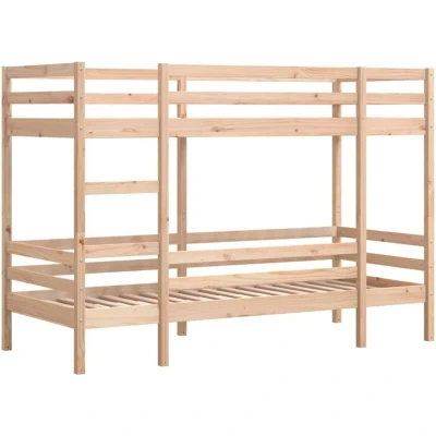 Image of vidaXL Bunk Bed without Mattress 90x190 cm Single Solid Wood Pine