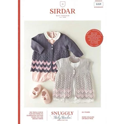 Image of Sirdar Snuggly Baby Bamboo DK Knitting Pattern 5359 Coats