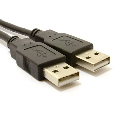 Image of kenable USB 2.0 A to Male High Speed Black Data Cable 5m [5 metres]
