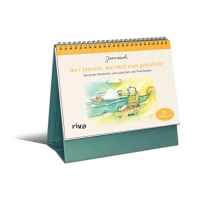 Image of Herr Janosch, wie wird man glücklich?: Wondraks Weisheiten zum Aufstellen und Verschenken 20 Postkarten. Das beste Geschenk für Geburtstag, Weihnachten, Ostern zwischendurch