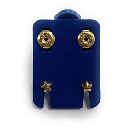 Image of Official Caflon Blu Ear Piecing Studs Gold Star (10 Pairs)