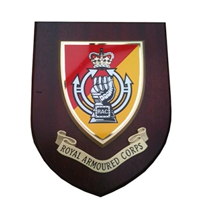 Image of Military Royal Armoured Corps RAC Wall Plaque Regimental Mess Shield