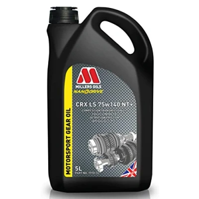 Image of Millers Oils CRX LS 75w 140 75w140 NT+ Fully Synthetic Nanodrive Motorsport Transmission Oil (7970GMS) 5 Litres 5L
