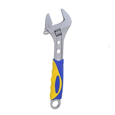 Image of Vogueing Tool Adjustable Spanner 6&quot; 150MM Monkey Wrench Soft Grip Wide Jaw Hand for Installation and Repairing (Jaw Width Capacity:24MM)