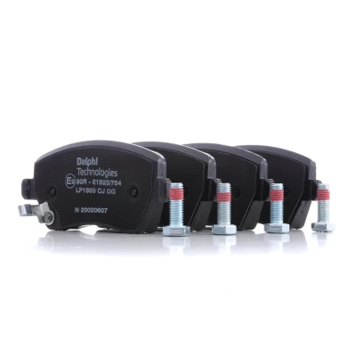 Image of 410604076R, 410604775R, 4106084481R, 7701208422, 7701209164 Brake pad set DELPHI LP1865 NISSAN: MICRA 5, VAUXHALL: Agila Mk2, SUZUKI: SWIFT 3