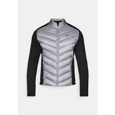 Image of Calvin Klein Mens Frontera Hybrid Golf Jacket Black/Silver XL