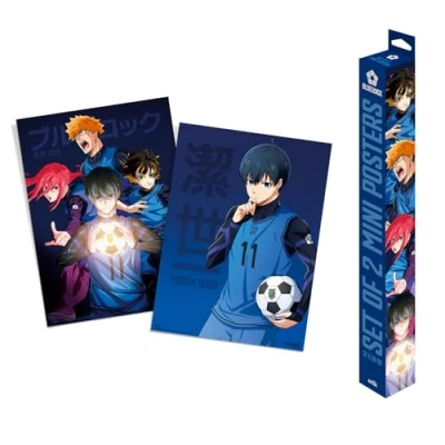 Image of Grupo Erik Poster Blue Lock Set of 2 Mini Posters 15 x 20.5 inches / 38 52 cm Art Shipped Rolled Up In A Protective Box Gifts