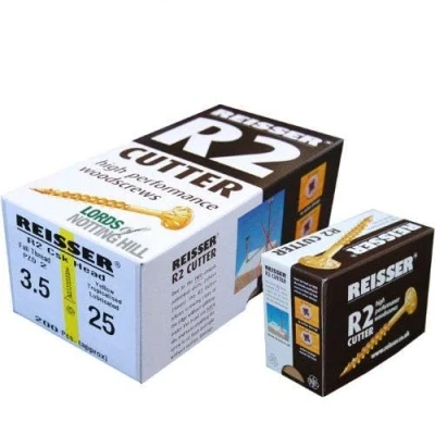 Image of Reisser 8200S220350254 Cutter Screw, Yellow, 3.5 x 25mm