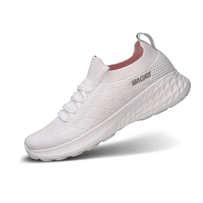 Image of BAGATT Women&#039;s Sneaker, White, 6.5 UK