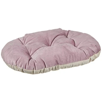 Image of Ferplast Cat and dog cushion PRINCE 45/2, Padded pet bed, Double face, Soft velvet, Washable, 43 x 30 cm, Pink