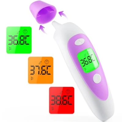 Image of Baby Thermometers for Adults and Kids: AILE Temperature Thermometer CE Approved UK Digital Ear Children 3 in 1 Mode Forehead Test Room Gun