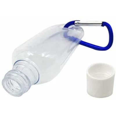 Image of Refillable Plastic Bottles Flip Top Travel Size with Belt Clip Hook Carabiner (10 Pcs,30ml)