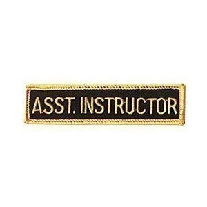 Image of Martial Arts Embroidered Badge Assistant Instructor Patch NO 44