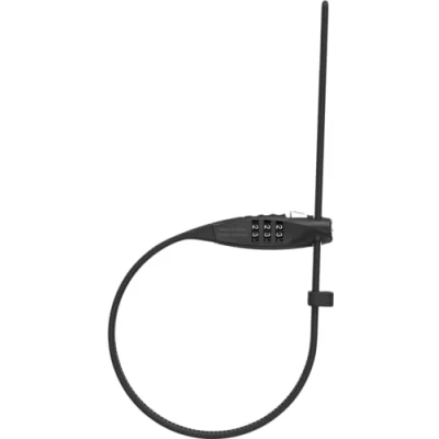 Image of ABUS Combiflex TravelGuard cable lock for securing helmets, prams, skis and luggage 75 cm length with number code black