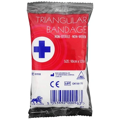 Image of 12x Blue Lion Triangular Disposable Arm Shoulder Bandage Support First Aid Sling