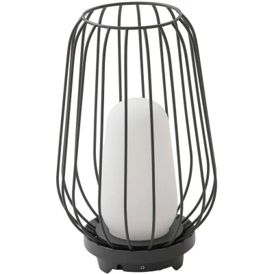 Image of Lucande patio light Chandan, 32.1 cm, black, aluminium