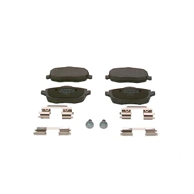 Image of 77362360 Brake pad set BOSCH 0 986 424 793 Low Metallic with bolts/screws spring, accessories