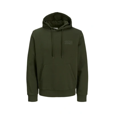 Image of JACK &amp; JONES Men&#039;s Jjecorp Logo Sweat Hood Noos, Green (Duffel Bag), S