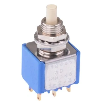 Image of 18545AD5 On (On) Momentary Push Button Switch DPDT 1A 30VDC