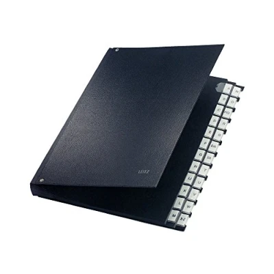 Image of Leitz 59240095 A Z Index File 24 Sections Polypropylene Black