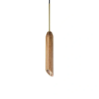 Image of DESIGN BY US Marble Art pendant light, gold coloured, marble, height 30 cm