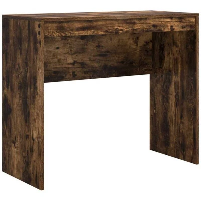 Image of vidaXL Writing Desk Smoked Oak Engineered Wood 90 x 40 76 cm