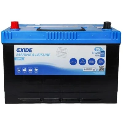Image of 12V 95AH ER450 EXIDE Deep Cycle Leisure Marine Battery Original Equipment Manufacturer 3 Years Warranty