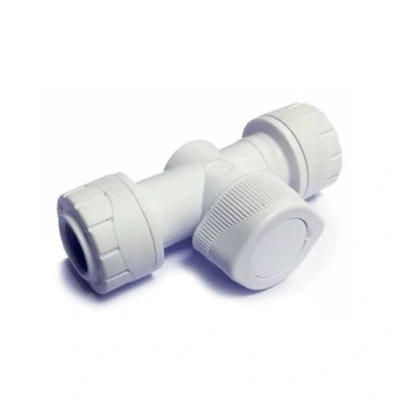 Image of Polypipe Polymax Shut Off Valve White 15x15mm MAX5915