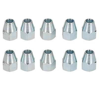 Image of Steel Female Brake Pipe Union Fittings 5/8&quot; x 18 UNF for 3/8&quot; 10pc