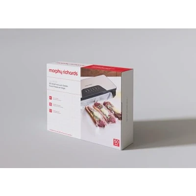 Image of Morphy Richards Vacuum Food Sealer Bags, Small, 50 Accessory for 432040, Pre Cut Airtight Protection, LFGB Approved, 433000