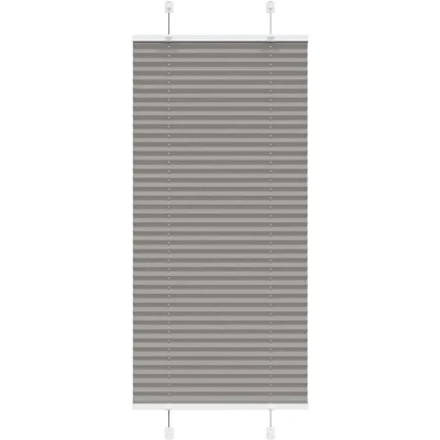 Image of vidaXL Pleated Blind Anthracite 55x150 cm Fabric Width 54.4 Polyester