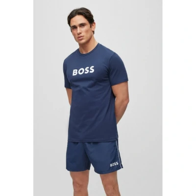 Image of BOSS RN 10249533 01 Print Tshirt, Men&#039;s, Size: Medium, Blu