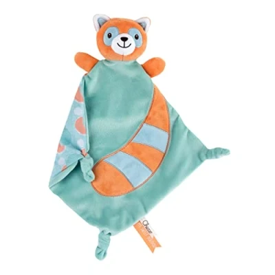 Image of Chicco My Sweet 000110440000 Soft Velour Cuddly Blanket Panda Red 1st Puppy Machine Washable 0 Months +