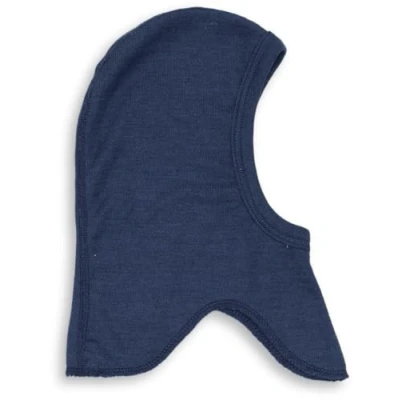 Image of Engel Merino Wool Silk Baby Balaclava Thin hat Basic Layer 70 5561 (UK, Age, 6 Months, 12 Navy Blue)