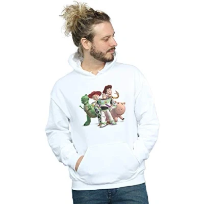 Image of Disney Men&#039;s Toy Story 4 Group Hoodie White Large