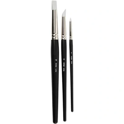 Image of Artist Line Brush, size 2+6+10 mm, Rubber 3asstd