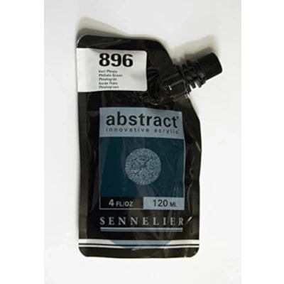 Image of Sennelier Abstract Innovative Acrylic Artist Paint Pouch 120ml (896 Phthalo Green)