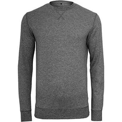 Image of Build Your Brand BY010 Men&#039;s Sweater, 00091 0046, charcoal, M