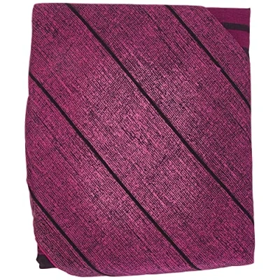 Image of Sleepdown Textured Stripe Purple Duvet Cover &amp; Pillowcase Set Bedding Quilt Case Single Double King Super (KIng)