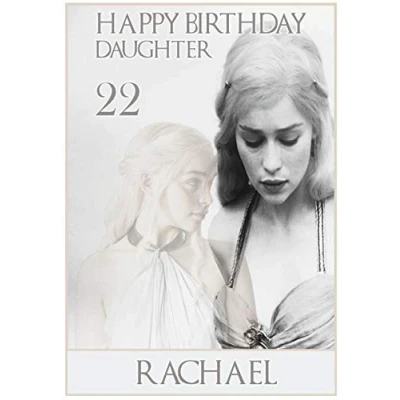Image of Personalised Game Of Thrones Inspired Daenerys Birthday Card