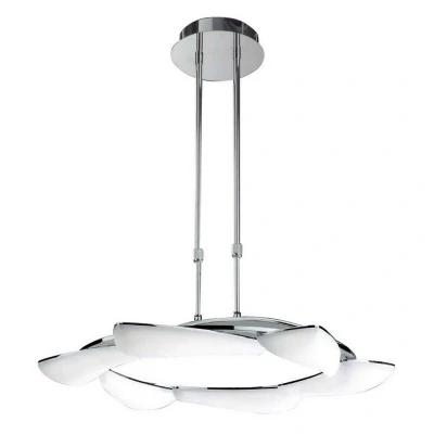 Image of Mistral Telescopic 36W LED Round 3000K, 3240lm, Polished Chrome, Frosted Acrylic