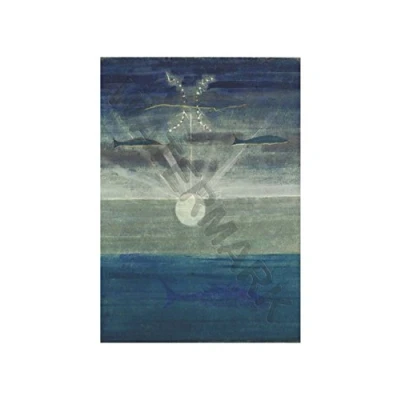 Image of Wee Blue Coo Ciurlionis Sun Passing Pisces Wall Art Print