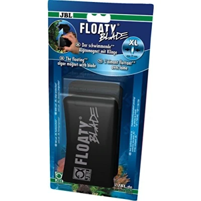 Image of JBL Floaty XL Blade, Floating glass cleaning magnet with blade for thick aquarium panes